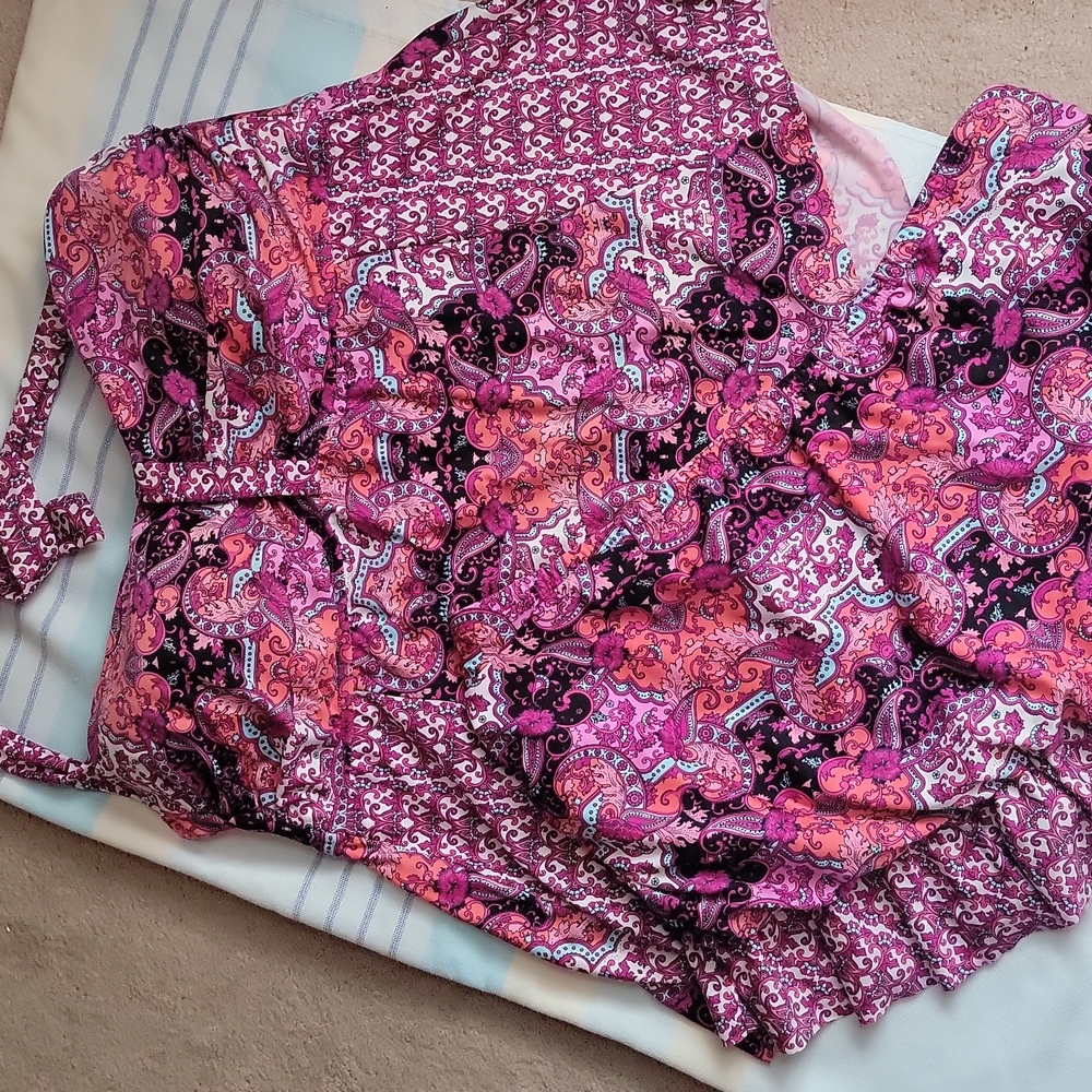 Adorable Tankini Top and Skirt